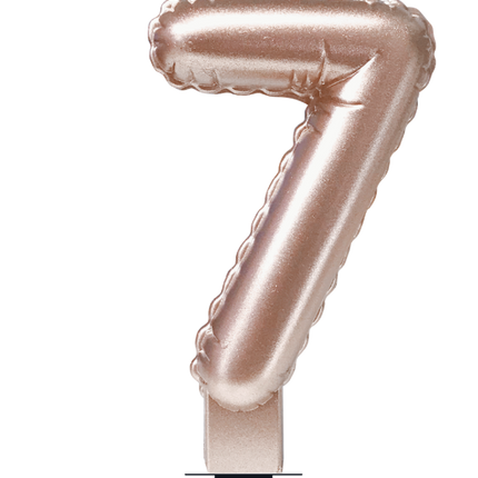 Kerze Folienballon Rose Gold 7 10cm