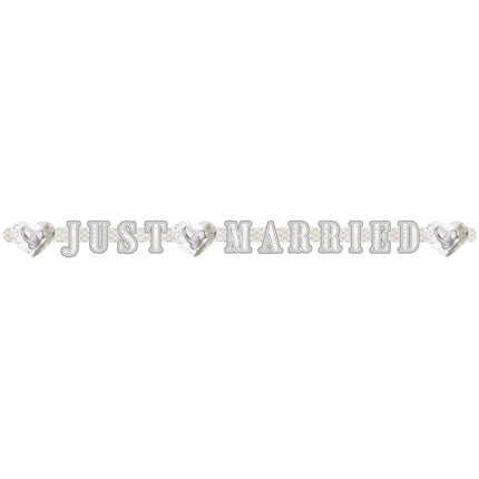 Just Married Buchstabengirlande 215cm