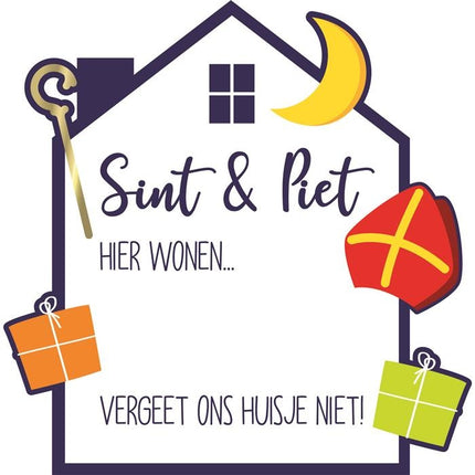 Sinterklaas Fensterschild beschreibbar 50cm