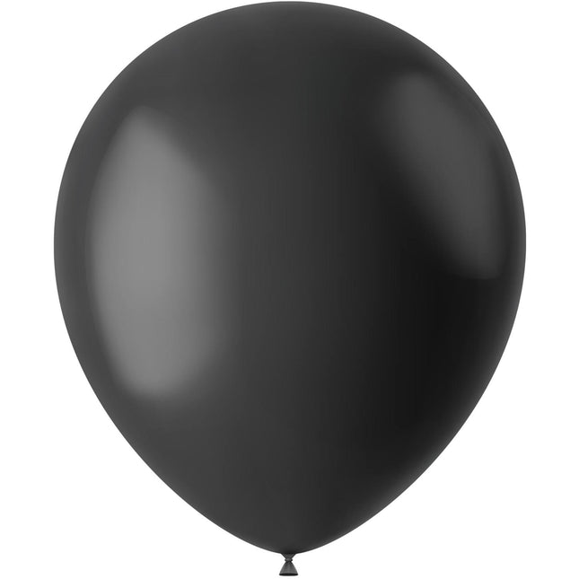 Schwarze Ballons Mitternachtsschwarz 33cm 100Stk