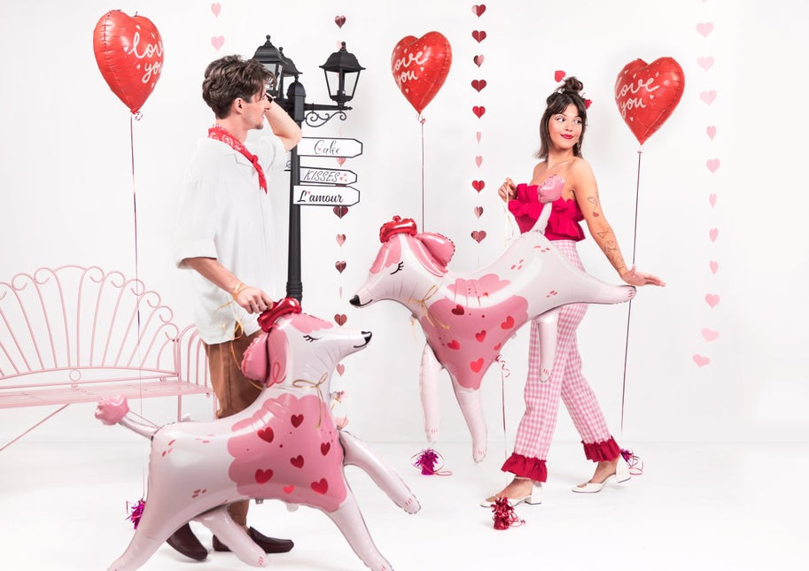 Foil balloon Heart ''I love you'', 45 cm, mix - Partywinkel - 5904555010765