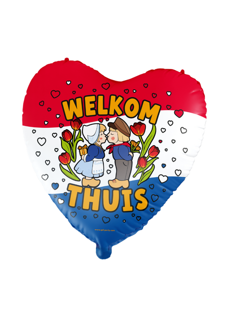 Helium Ballon Willkommen Zuhause 60cm Leer