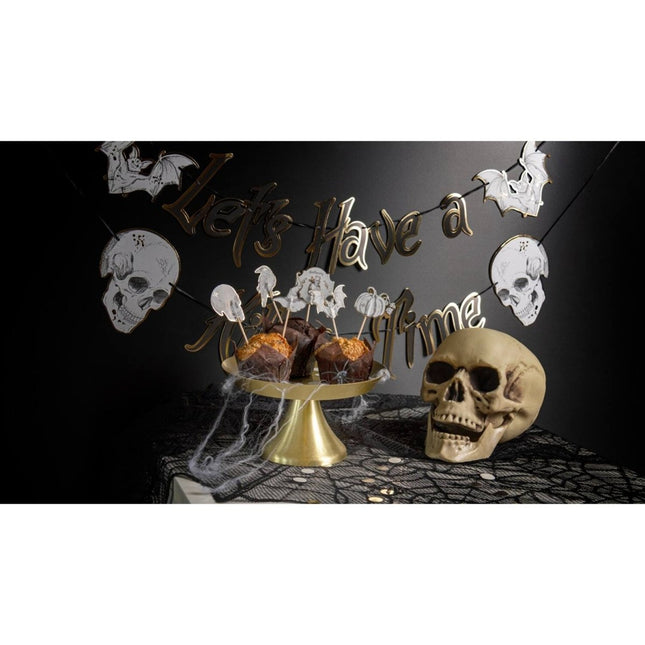 Halloween Cocktailprikkers 12cm 6st - Partywinkel - 8714572238939