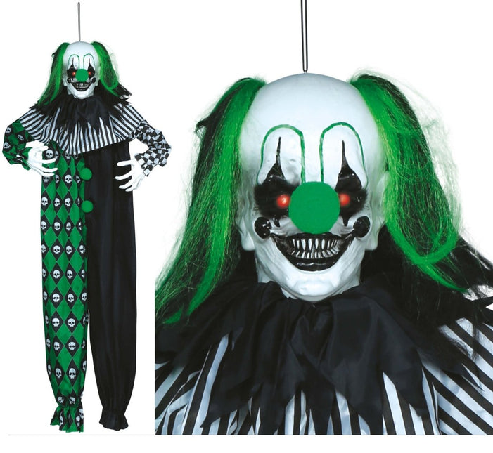 Halloween Hangdecoratie Groen Clown - Partywinkel - 8434077249130