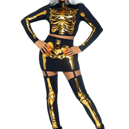 Halloween Kostuum Dames Skelet Leg Avenue - Partywinkel - 714718557106