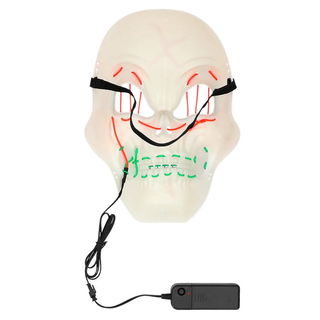 Halloween Masker Led Skelet - Partywinkel - 8712026723628