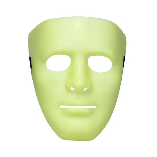 Halloween Masker Mime Glow In The Dark - Partywinkel - 8712026001863