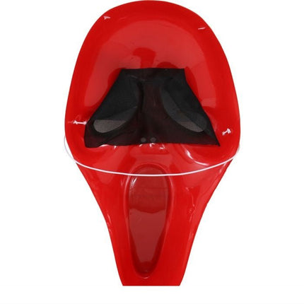 Halloween Masker Rood Zwart Scream - Partywinkel - 8434077200667