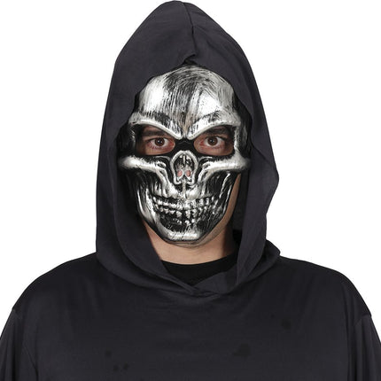 Halloween Masker Zilver Schedel - Partywinkel - 8434077200520