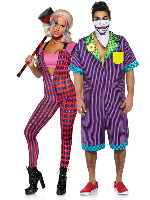 Harley Quinn Jumpsuit Dames Leg Avenue - Partywinkel - 714718551913