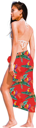 Hawaii Sarong Rood - Partywinkel - 8434077182734