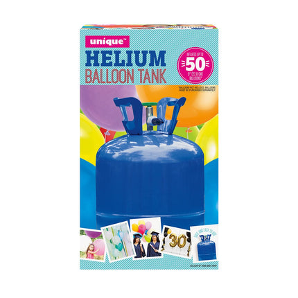 Helium Tank met 100 Ballonnen en Lint - Partywinkel - 8719267034025