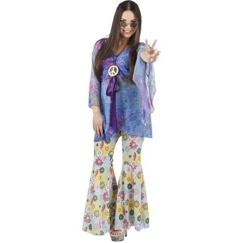 Hippie Kostuum Dames Flowers - Partywinkel - 8712026835222