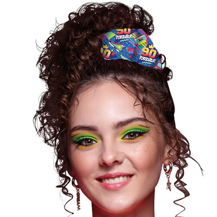 Jaren 90 Scrunchie - Partywinkel - 8434077134467