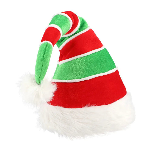 Kerstmuts Rood Groen Elf - Partywinkel - 8712026133212