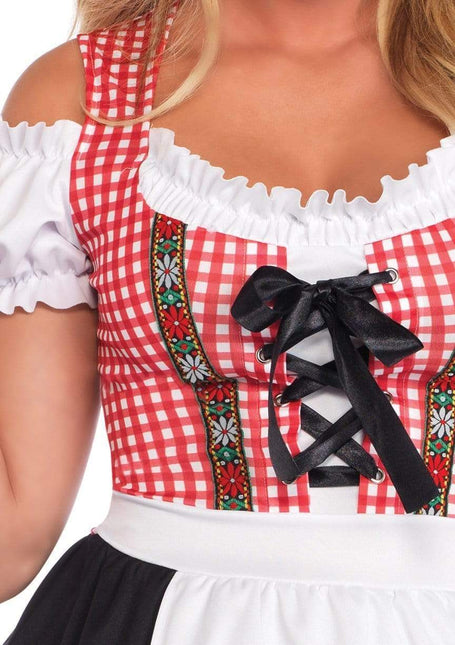 Rotes Schwarzes Dirndlkleid Oktoberfest Damen Leg Avenue