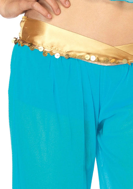 Prinzessin Jasmine Kostüm Blau Damen Leg Avenue