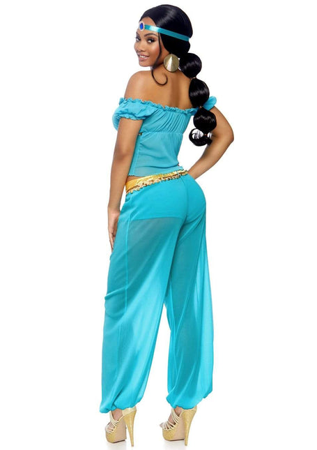 Prinzessin Jasmine Kostüm Blau Damen Leg Avenue