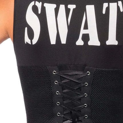 Swat Catsuit Schwarz Women's Leg Avenue