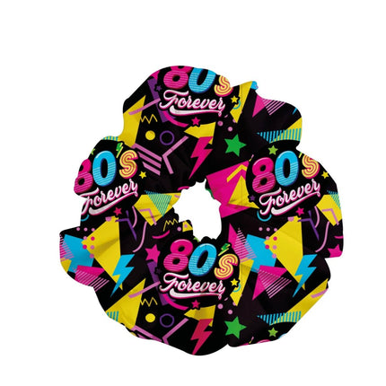 Neon 80S Scrunchie - Partywinkel - 8434077134450