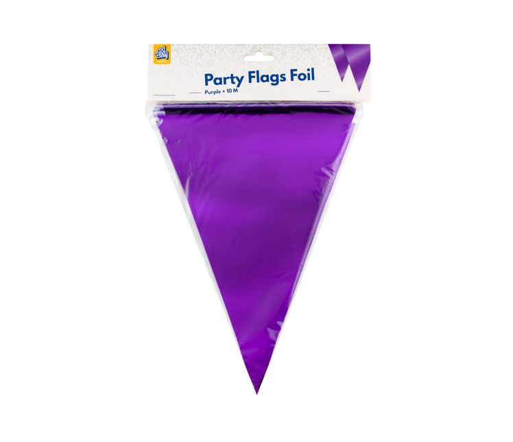 Party Flagge Folie Lila