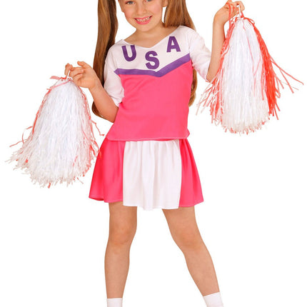 Cheerleader Rosa Kostüm Kind