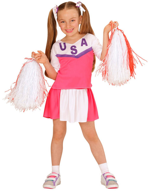 Cheerleader Rosa Kostüm Kind