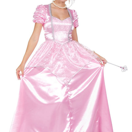 Prinsessen jurk lang roze - Partywinkel - 8720059073849