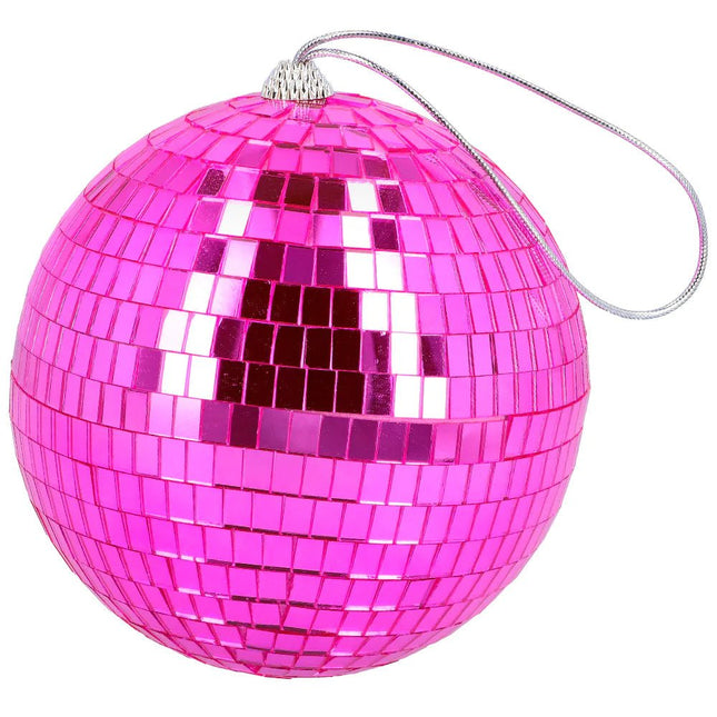 Roze Discobal 15cm - Partywinkel - 8712026007759