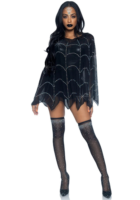 Spinnenweb Poncho Dames Leg Avenue - Partywinkel - 714718558479