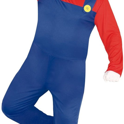 Super Mario Kostuum Rood Blauw Heren - Partywinkel - 8434077867280