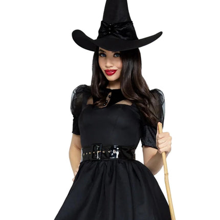 Halloween Kleid Schwarz Damen Leg Avenue