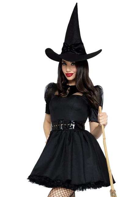 Halloween Kleid Schwarz Damen Leg Avenue