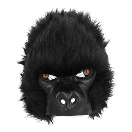 Zwarte Masker Gorillla Pluche - Partywinkel - 8712026567741