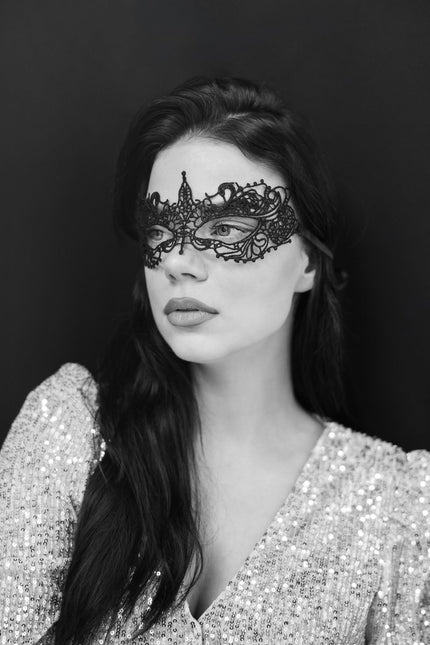 Zwarte Oogmasker Lace - Partywinkel - 5904555065598